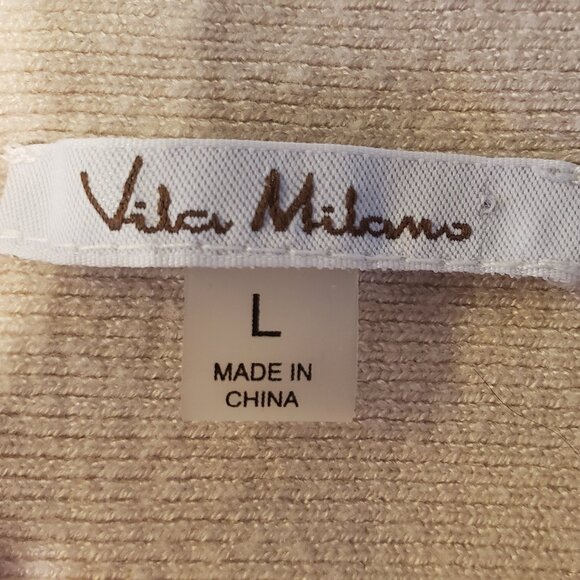 Vila Milano Soft Camel Color Sweater in Size Large Perfect for Fall - Picture 2 of 4